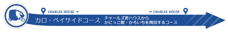 弊社ファクトリーからかろいちを周回するコース